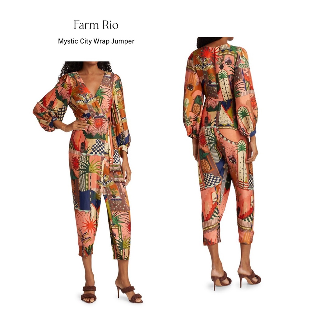 FARM RIO Mystic City Wrap Jumper